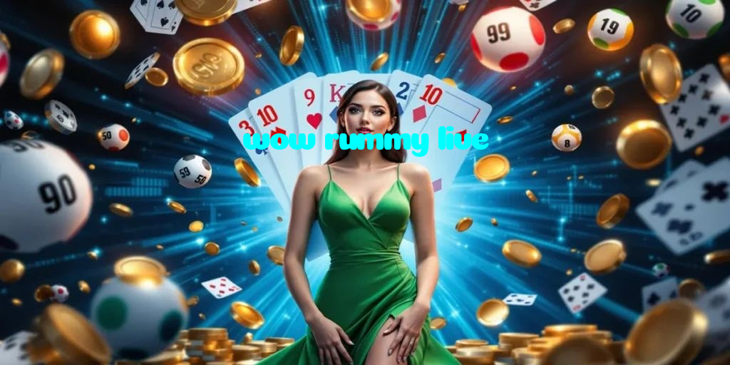 wow rummy live casino presented on mobile device in Pakistan with slots and live games