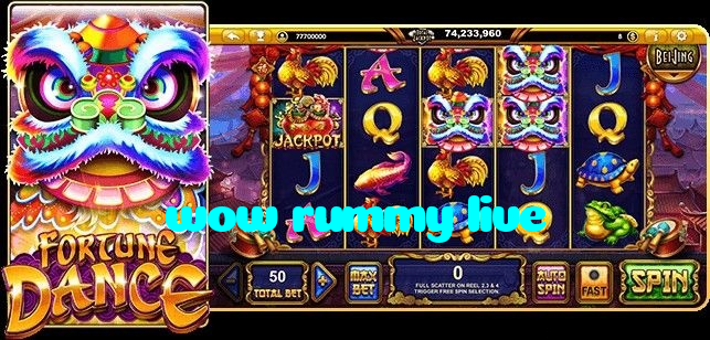 wow rummy live casino presented on mobile device in Pakistan with slots and live games